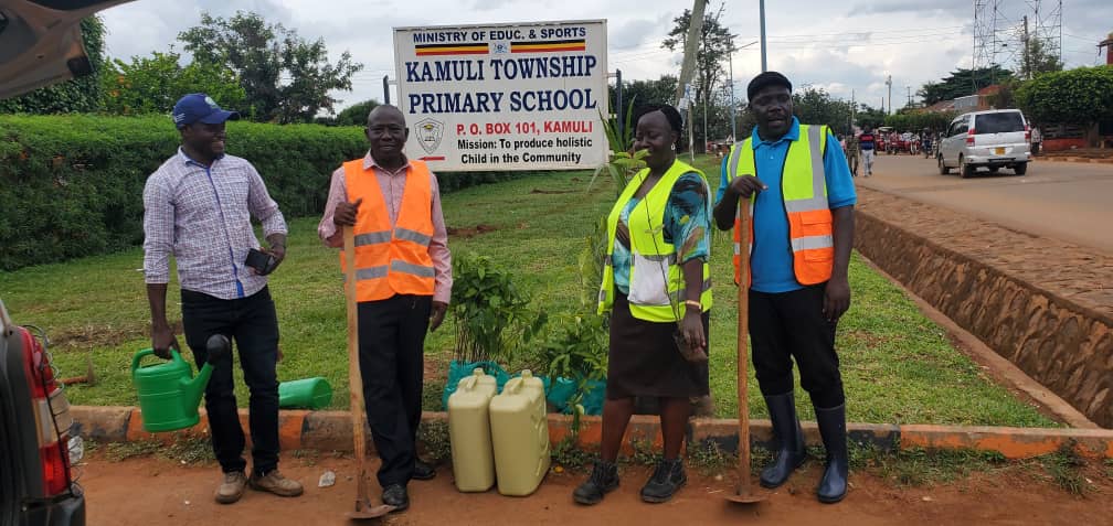 Tree planting and school cleaning at Kamuli Township Primary school as part of the pre-independence activities in Kamuli municipality prior to the Independence celebrations on Thursday 31st October, 2024 at Kamuli district headquarters Pre-independence activities in Kamuli municipality prior to the Independence celebrations on Thursday 31st October, 2024.
